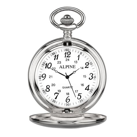 Silver Alpine Personalised Pocket Watch Engraved Uk Engravers Guild