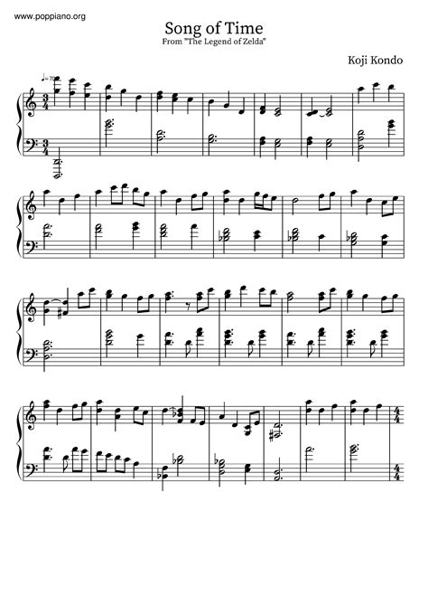 Song Of Storms Piano And Ocarina Sheet Music For Piano