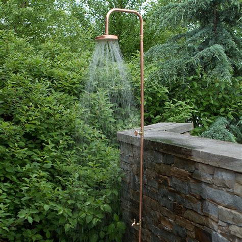 A Guide To Copper Outdoor Shower Fixtures Shower Ideas