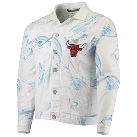 Fisll Nba Mens Chicago Bulls Team Classic Denim Jacket Ebay