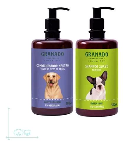 Kit Shampoo Filhote E Condicionador Neutro Ml Granado Pet Frete Gr Tis