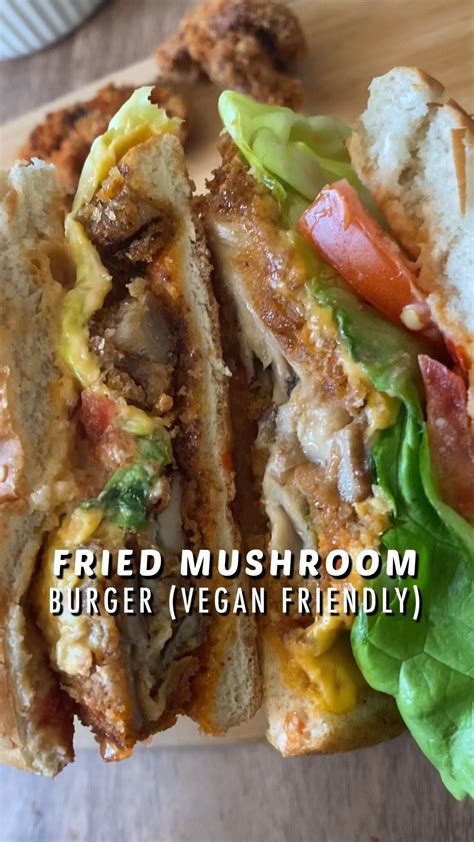 Spicy Crispy Mushroom Burger Vegan Friendly Artofit