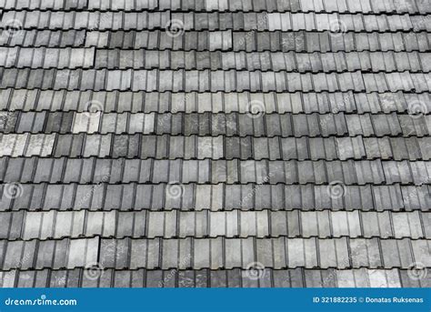 Grey Ceramic Roof Tiles Texture Stock Image Image Of Ceramics