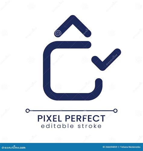 Jump Animation Applying Pixel Perfect Linear Ui Icon Stock Vector
