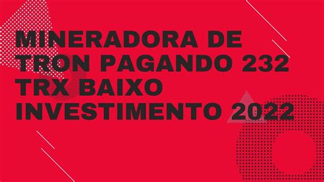 Trx St Mineradora de Tron 1000 TRX Grátis 6 ao Dia Revisão