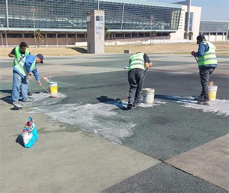 Aplicación de desengrasantes e Hidrolavado en INFIELD Hipódromo de Las