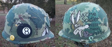 Pin On Wwii Helmets And M1s With Graffiti