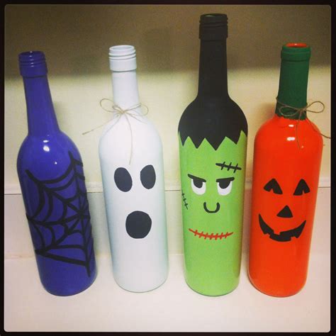 Pin By Sabs Stringart On Halloween Ideas Halloween Wine Bottle