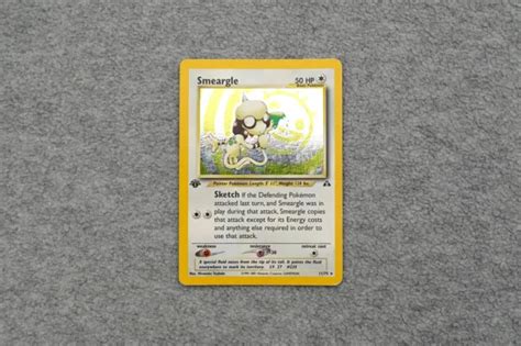 Edition Smeargle Farbeagle Pokemon Karte Neo Entdeckung Rare