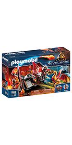 Playmobil 70393 Novelmore Knights Burnham Raiders Fire Ram For