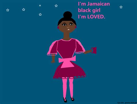 Jamaican Black Girl Caring And Loved Anime Jamaican Animation Library