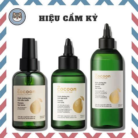 Xịt nước dưỡng tóc tinh dầu vỏ bưởi Pomelo Hair Tonic Cocoon vòi xịt