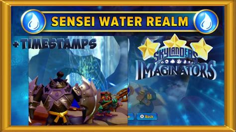 Skylanders Imaginators Walkthrough Sensei Water Realm Stars