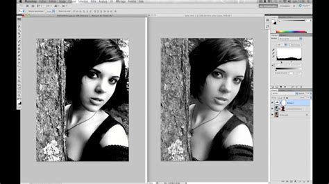 Tuto Photoshop Photo En Noir Et Blanc Hd Youtube