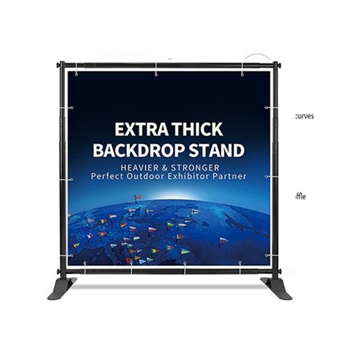 Backdrop Stand Heavy Duty Adjustable Backdrop Banner Stand 8ft X 8ft At