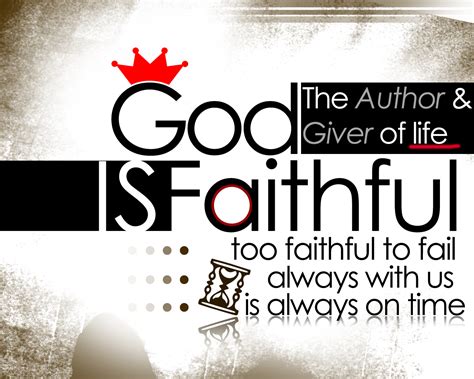 God is faithful - Get a custom wallpaper - Truevined