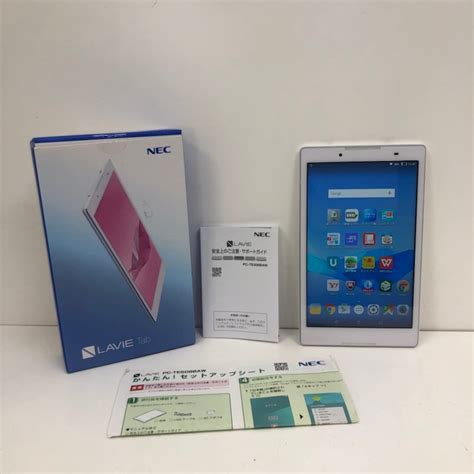 Yahooオークション Nec Lavie Tab Pc Te508baw 16gb 2016年製 ホワ