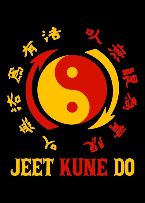 Jeet Kune Do Martial Arts Poster Picture Metal Print Paint By