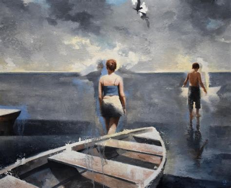 Gary Ruddell Walking On Water 1st Study Painting For Sale At 1stdibs