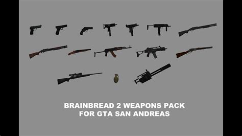 Nuevos Packs De Armas Para Gta San Andreas Pc Gama Baja Youtube