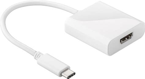 Goobay Adaptador De Cable Usb C Hdmi Blanco Adaptador Para