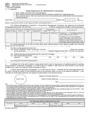 Original Funds Section Education Bureau Doc Template PdfFiller