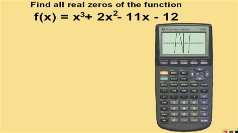 Finding Zeros Of A Polynomial Using A Calculator Youtube