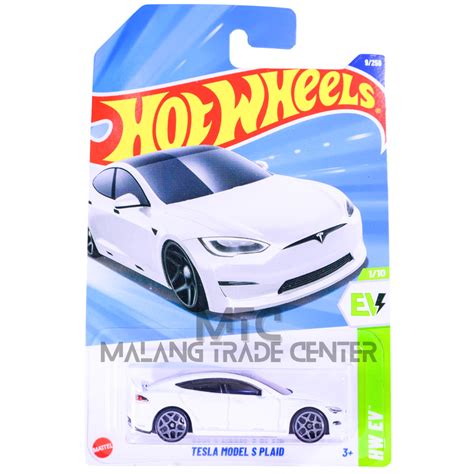 Jual Hot Wheels Tesla Model S Plaid Putih E Shopee Indonesia
