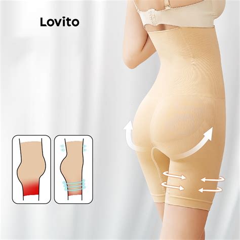 Lovito Women Casual Plain Shapewear Lna Shopee Philippines