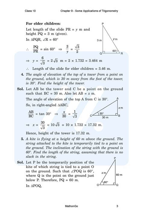 Ncert Solutions For Class Maths Chapter Some Applications Of