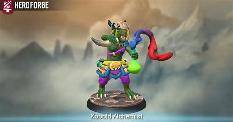 Kobold Alchemist Artificer Made With Hero Forge