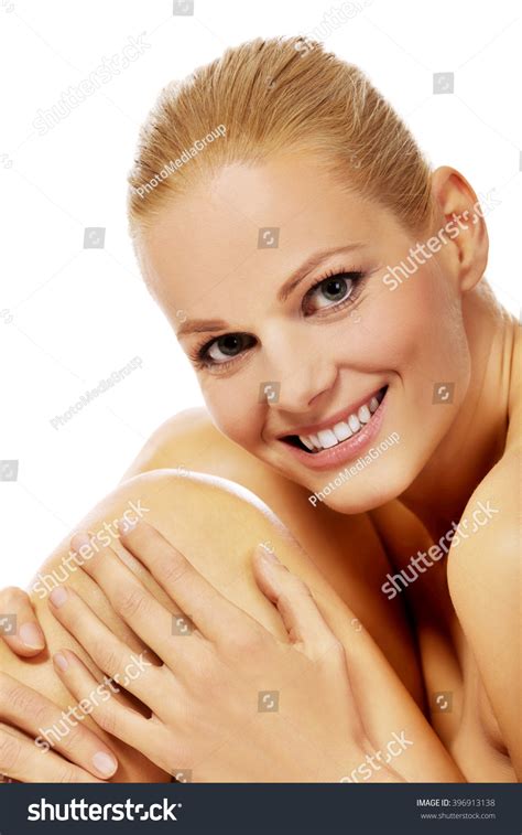 Smile Nude Woman Sitting On Floor Stock Photo Shutterstock