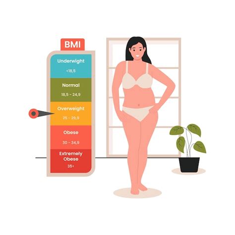 Premium Vector Body Mass Index Vector Illustration Concept