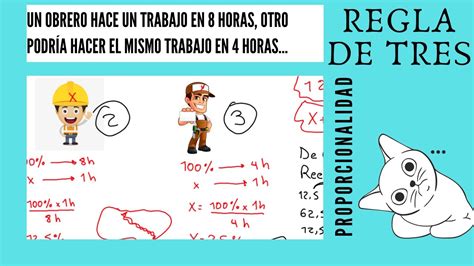 Proporcionalidad Un Obrero Hace Un Trabajo En Horas