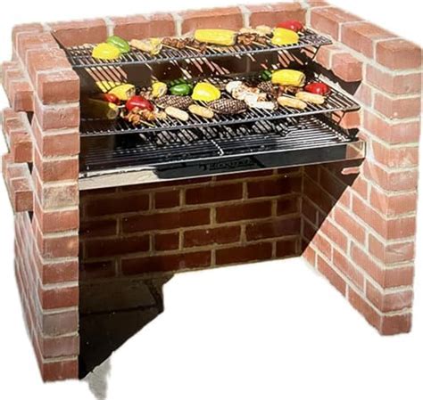 Sunshinebbqs Stainless Steel Diy Brick Built In Bbq Kit For Charcoal