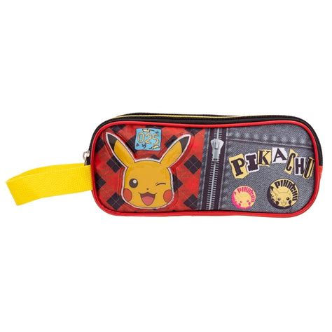 Lapicera Suave Doble Infantil Ruz The Pokemon Company Pokemon Negro