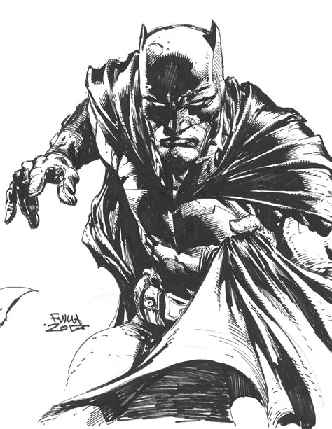 Batman By David Finch, in Burke Daddy's Batman, Robin, and Family Comic Art Gallery Room ...