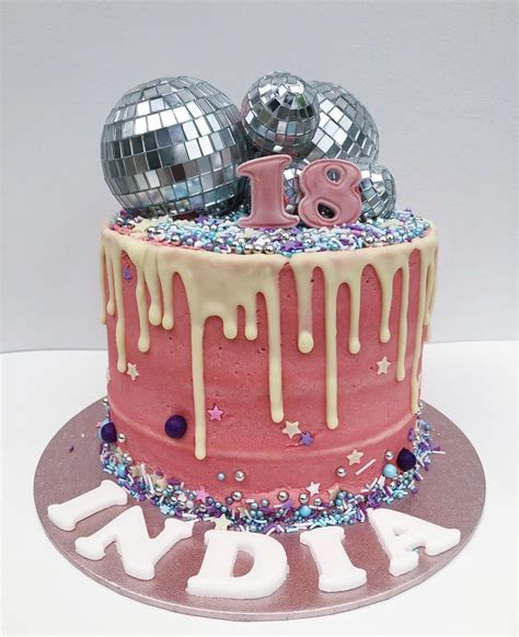 Disco Ball Cake Pretty Birthday Cakes Disco Cake Creative Birthday