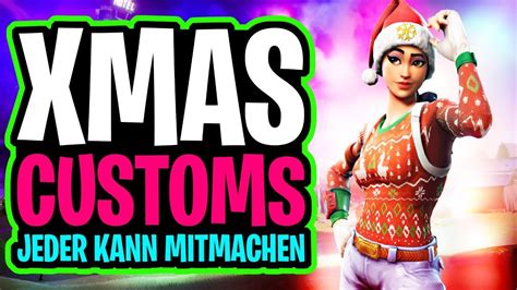 🔴 Live Xmas Custom Games Abo Zocken Fortnite Live Deutsch Custom