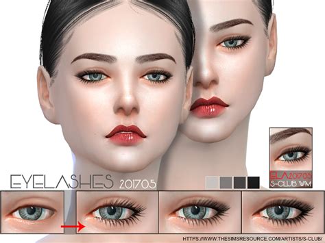 The Sims Resource S Club WM Ts4 Eyelashes 201705