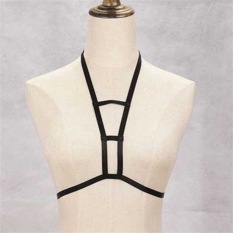 Jlx Harness Body Harness Cage Cupless Bra Lingerie Erotic Peekaboo Bondage Plunge Club Burlesque