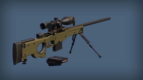 D Model Sr P Sniper Rifle Vr Ar Low Poly Cgtrader