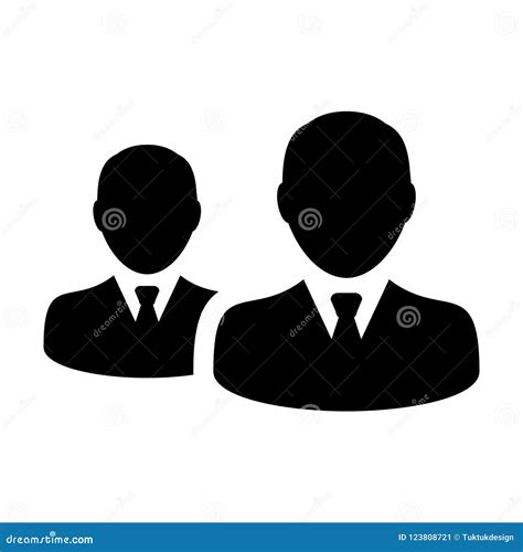 Do ícone Executivos Do Grupo Masculino Do Vetor De Avatar Do Símbolo