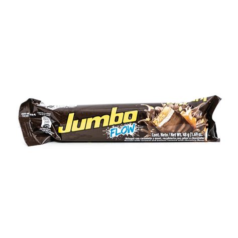 Barra D Chocolate Con Mani Jumbo Flow Gr Plast Supermercados Stock