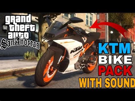 2020 KTM Bikes Pack With Sound For GTA SA Android Pc Duke 200 390