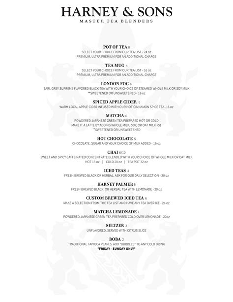 The Millerton Shop - Harney & Sons Fine Teas