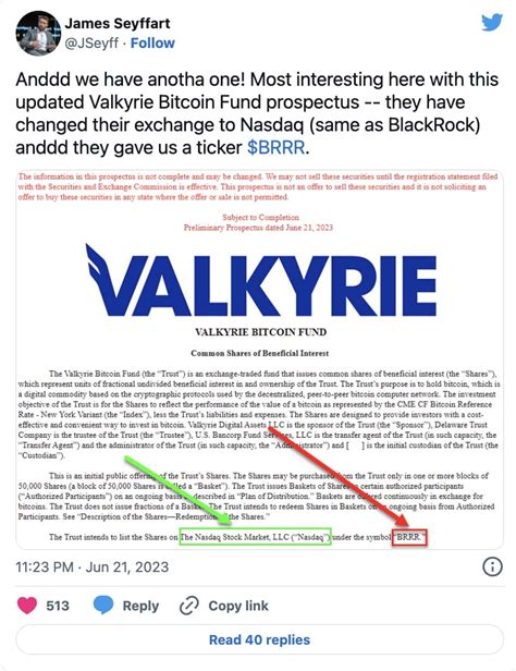 Valkyrie Joins Rush With Btc Spot Etf Application To Go With Its