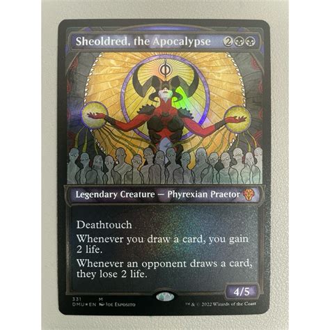 MTG Dominaria United DMU 331 M Sheoldred The Apocalypse Textured