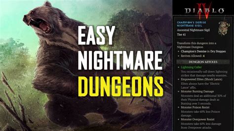 Pulverise Druid Nightmare Dungeon Showcase Diablo Youtube