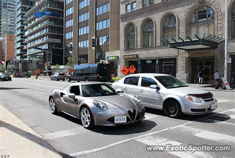 Alfa Romeo 4C spotted in Toronto, Canada on 08/01/2015